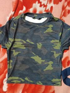 Camouflage Print Tee