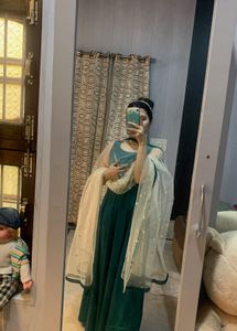Elegant Green anarkali set💚🦋❤️