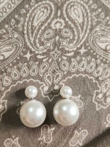 Pearl Double Ball Earrings