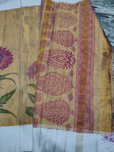 Tissue Floral Design Saree