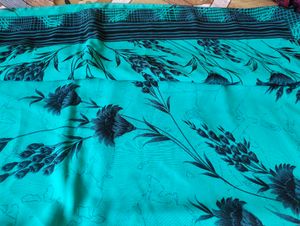 Elegant Floral Print Saree