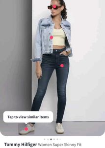 Combo Of Tommy Hilfiger Jeans And Knitted Top