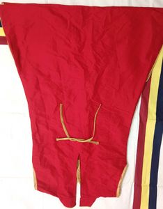 Red &amp; Gold Embroidered Tunic