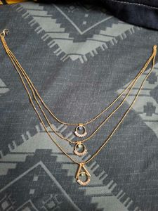 Set of 3 Vintage Gold Tone Necklaces