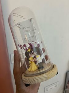 Couple Figurine in Glass Dome