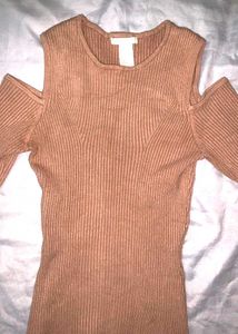 H&amp;M Bodycon Shoulder Cut Top
