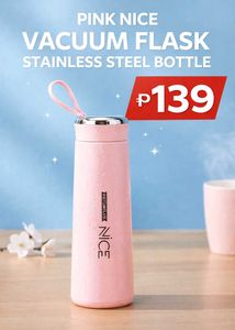 Pink 'Nice' Water Bottle pack of 1