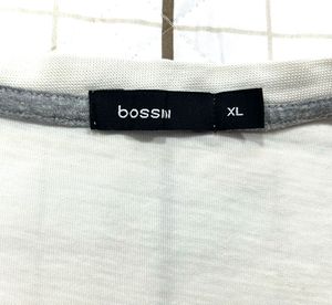 Unique Two-Tone Graphic Tee