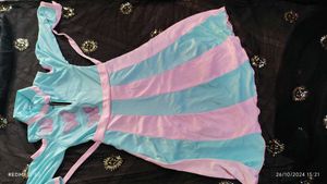 Blue And Pink Colour Dress For4-5 Years Baby Girl