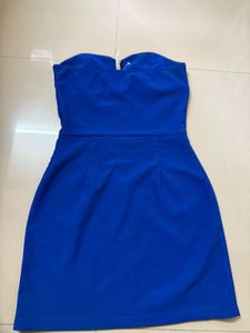 Royal Blue Strapless Mini Dress