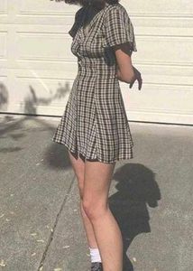 Imported Checked Dress🤍