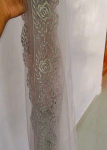 Elegant Grey Embellished Lehenga Choli