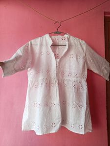 White Short Kurti For Women
