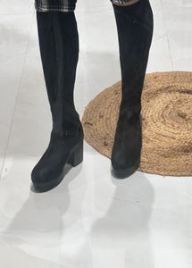 completely New Black long Boots