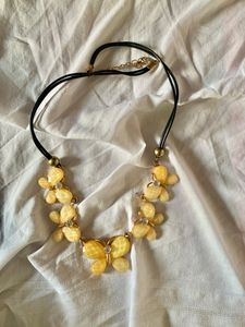 Off White Butterfly Necklace