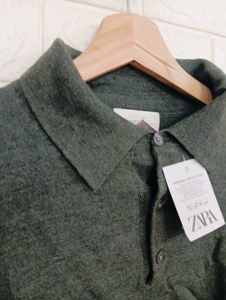 Green Knit Polo