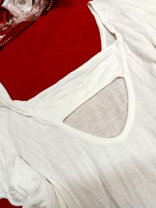 🤍White Flutter Sleeve Top🤍