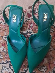 Zara Green Heels