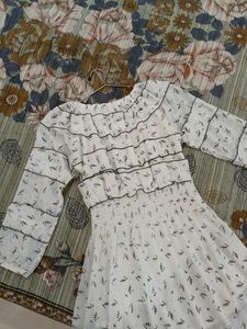 White Sheer Mini Dress