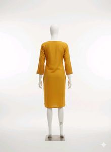 Elegant Mustard Kurta For Diwali Season