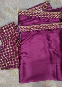 Purple Saree