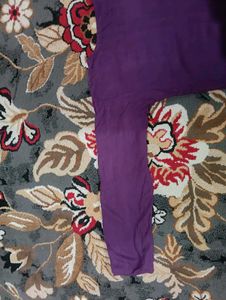 Purple Long Sleeve Dress