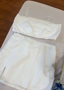 White Skirt and top Set
