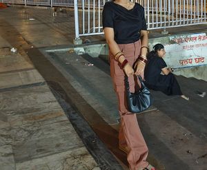 Trendy Pink Cargo Pants