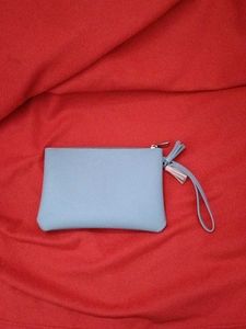 Sky Blue Wristlet Pouch