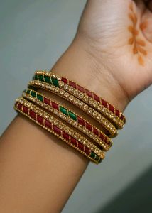Colorful Beaded Bangles
