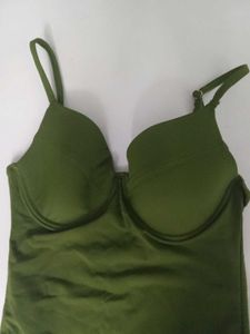Esha Swimming Wear Olive Colour