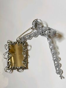 Punk Lacey Mirror Keychain