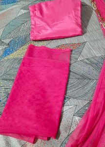 Pink Embellished kurta set