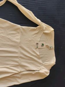 Brand new trumpet sleeves square neck Aline white