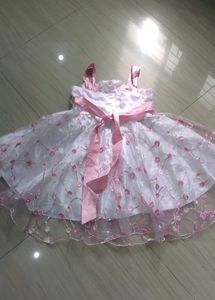 Pink &amp; White Party Dress