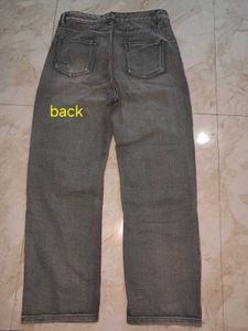 Distressed Grey Denim Jeans