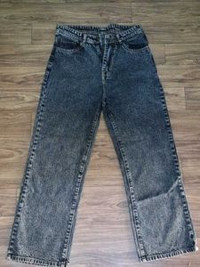 Vintage Acid Wash Wide Leg Jeans