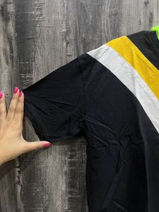 JUNEBERRY Women Colorblock Round Neck T-shirt