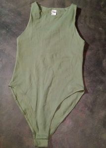 Green Sleeveless Bodysuit