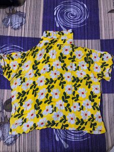 Boxy Fit Relaxed Floral Shirt