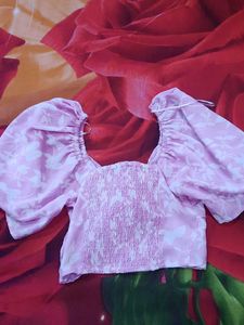 Floral Print Tie-Up Crop Top