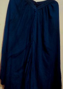 Navy Blue Plazo Suit Without Dupatta 32 Bust