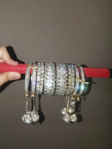 Silver Bangle Set