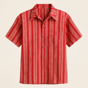 Unisex  Cotton Striped Shirt