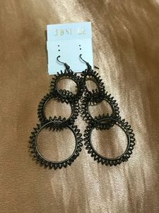 Black Metal Earrings