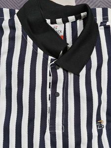 Striped Polo Shirt - Z Black