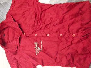 Red Casual Shirt