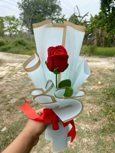 Handmade Crochet Set Of 2 Rose