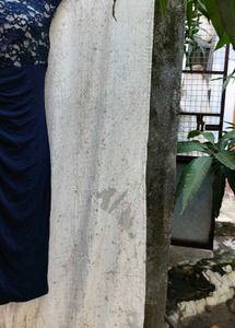I. Elegant Navy Lace Dress