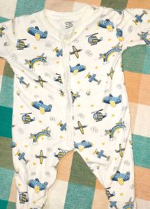 Adorable Airplane Print Baby Onesie (Romper)